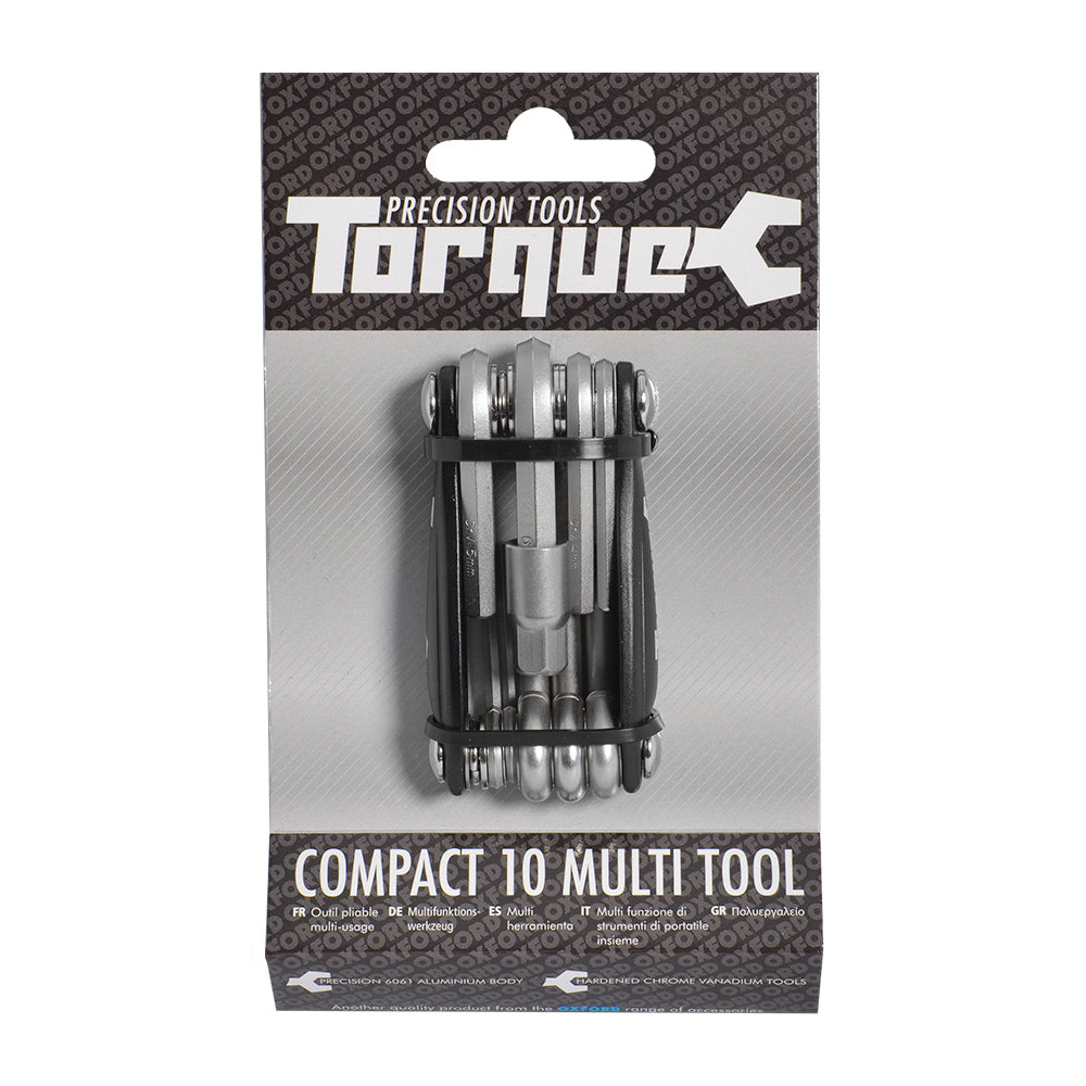 Torque Compacto Oxford 10 Herramienta plegable de aluminio