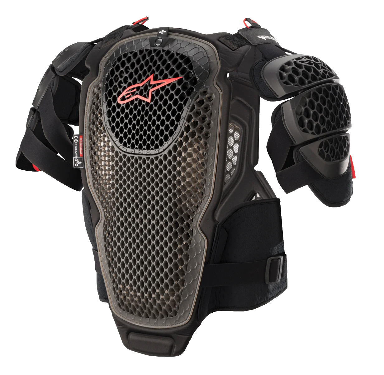 PROTECTOR DE PECHO ALPINESTARS A6 NEGRO ROJO