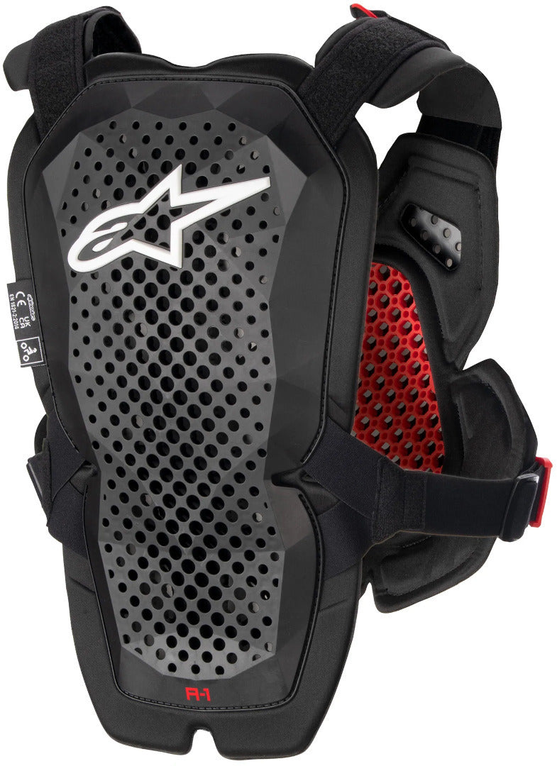 PROTECTOR DE PECHO ALPINESTARS  A-1 PRO NEGRO ROJO