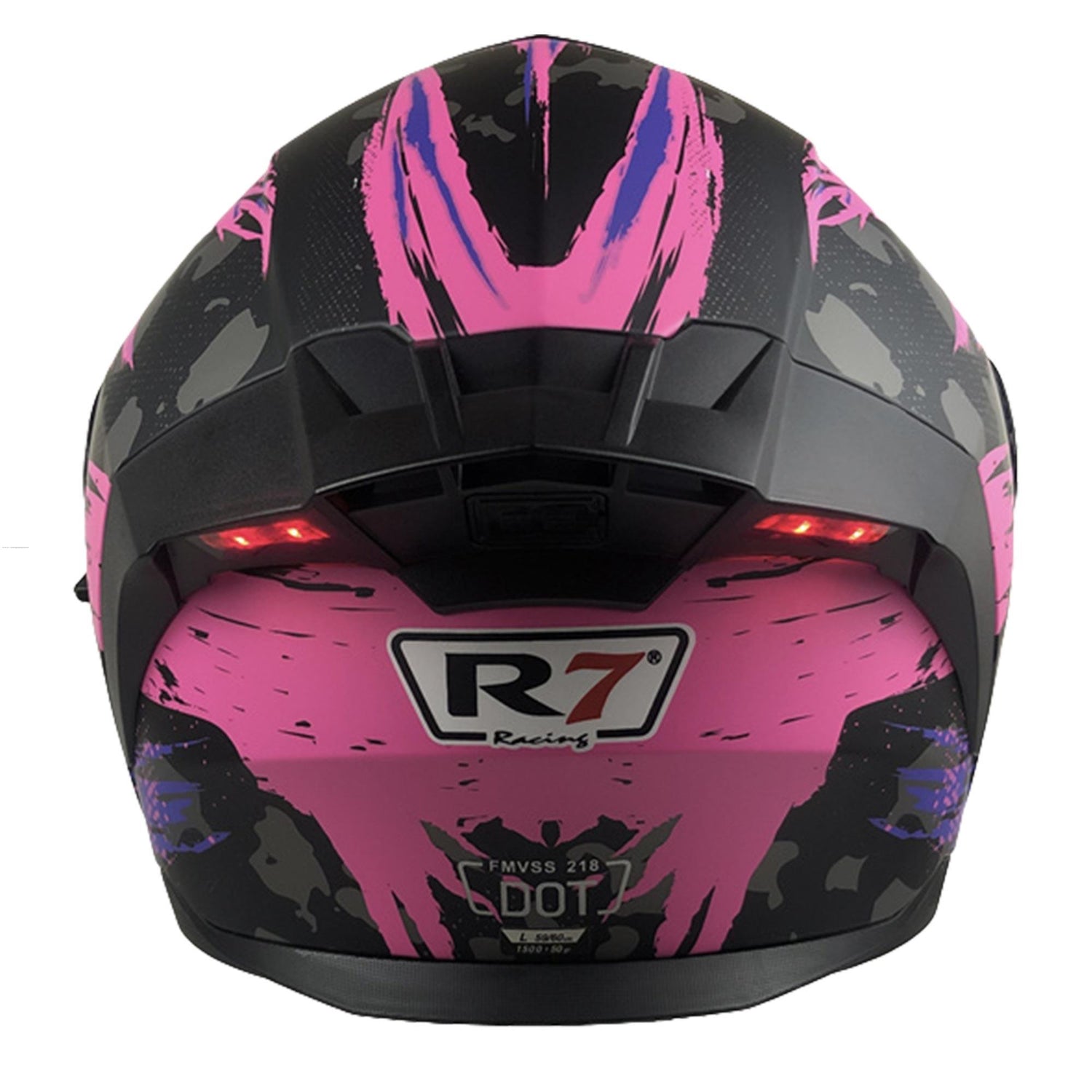 CASCO ABATIBLE CON LUZ LED R7 ALFA ROSA