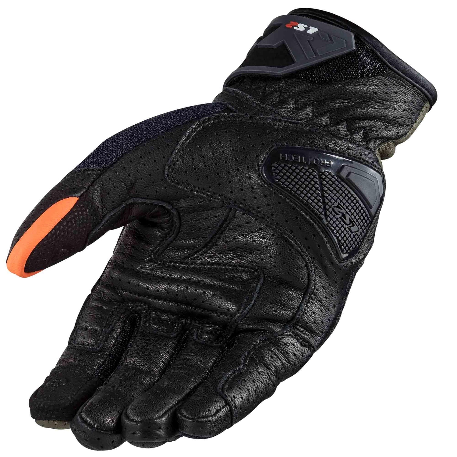 GUANTES VEL LS2 AIR RAPTOR VERDE NARANJA