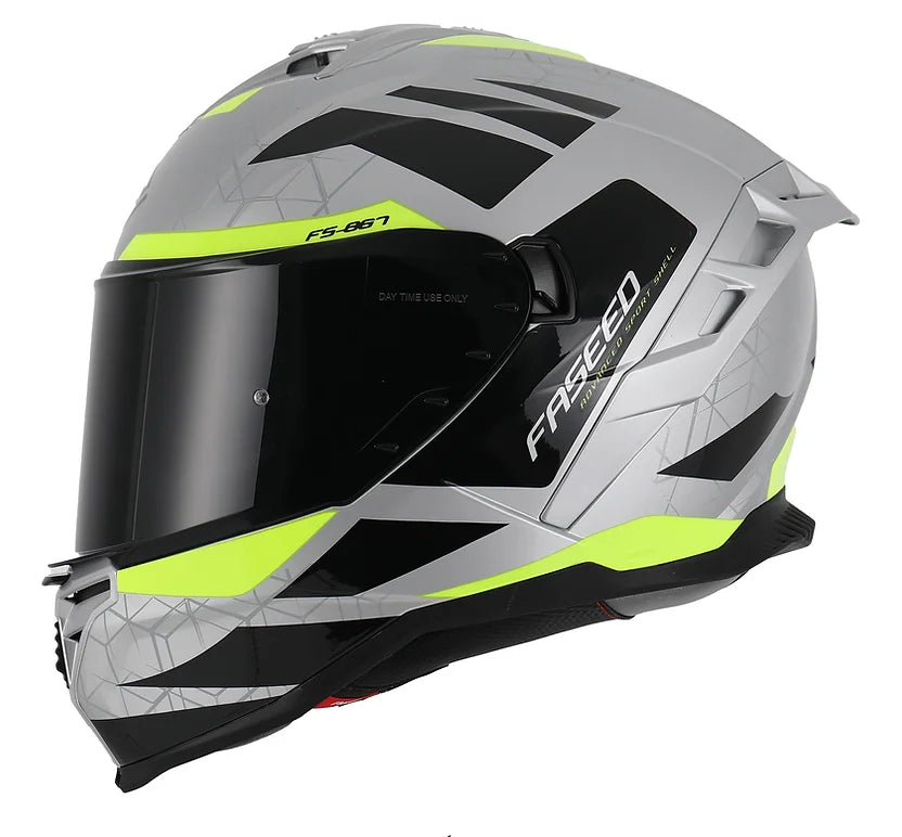 CASCO INTEGRAL FASEED FS 867 ASPHAL PLATA AMARILLO