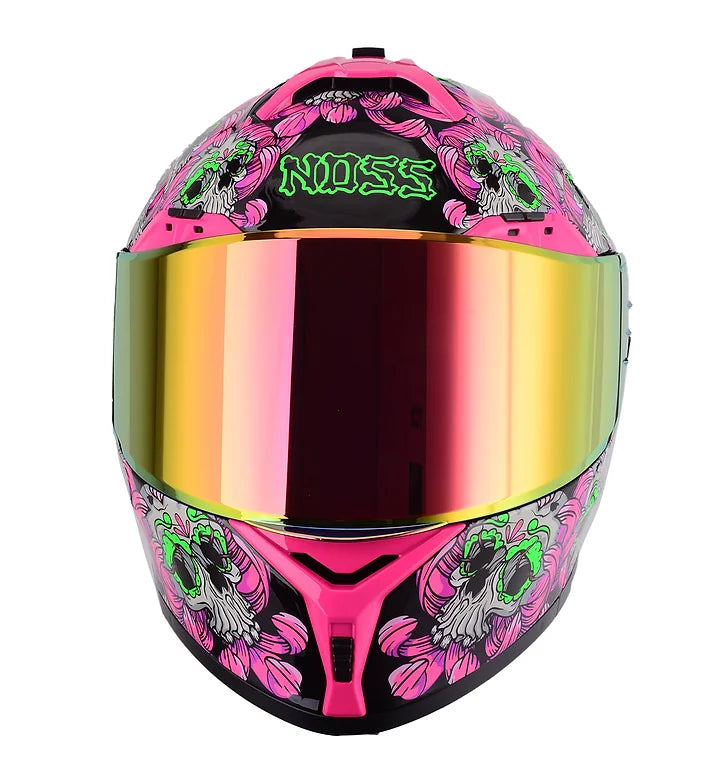 Casco Abatible Noss NS X90N Calavera Rosa