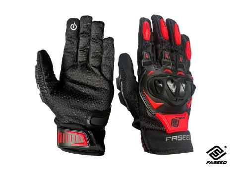 Guantes Faseed Air Rider FGL 401 Negro Rojo