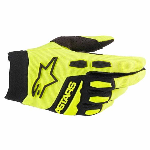 GUANTES ALPINESTARS FULL BORE NEGRO AMARILLO