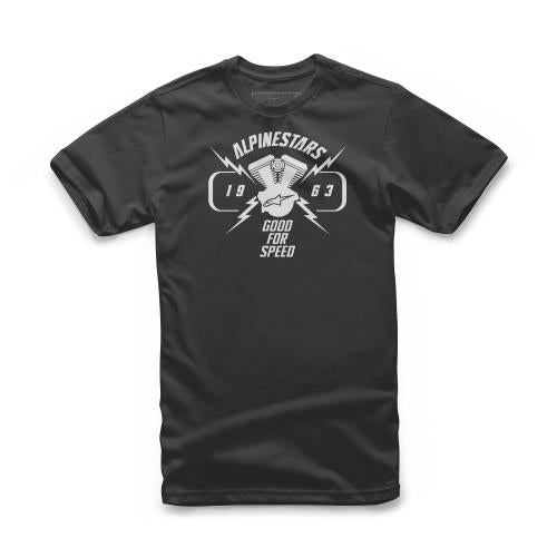 PLAYERA ALPINESTARS BITE NEGRA BLANCA