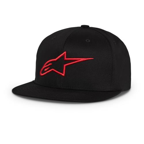 GORRA ALPINESTARS AGELESS FLATBILL NEGRA ROJA