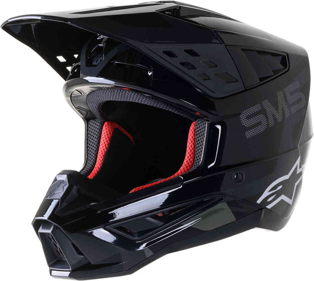 CASCO ALPINESTARS CROSS S-M5 ROVER NEGRO DOBLE CERTIFICACION