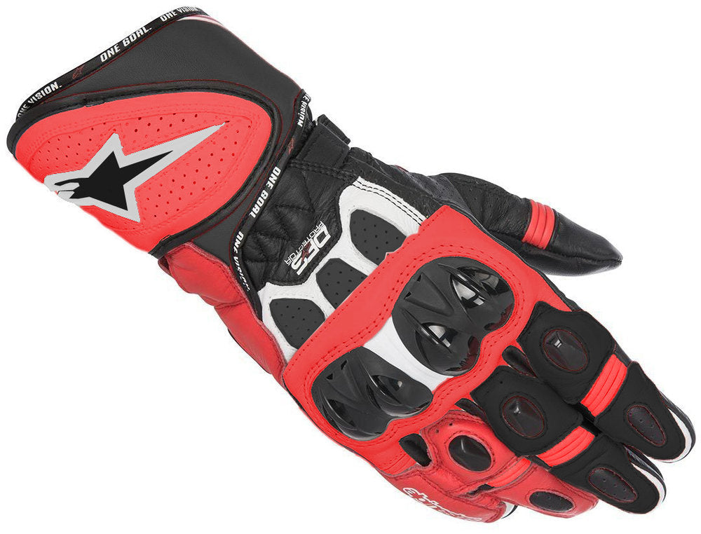 GUANTES DE PIEL ALPINESTARS GP PLUS ROJO