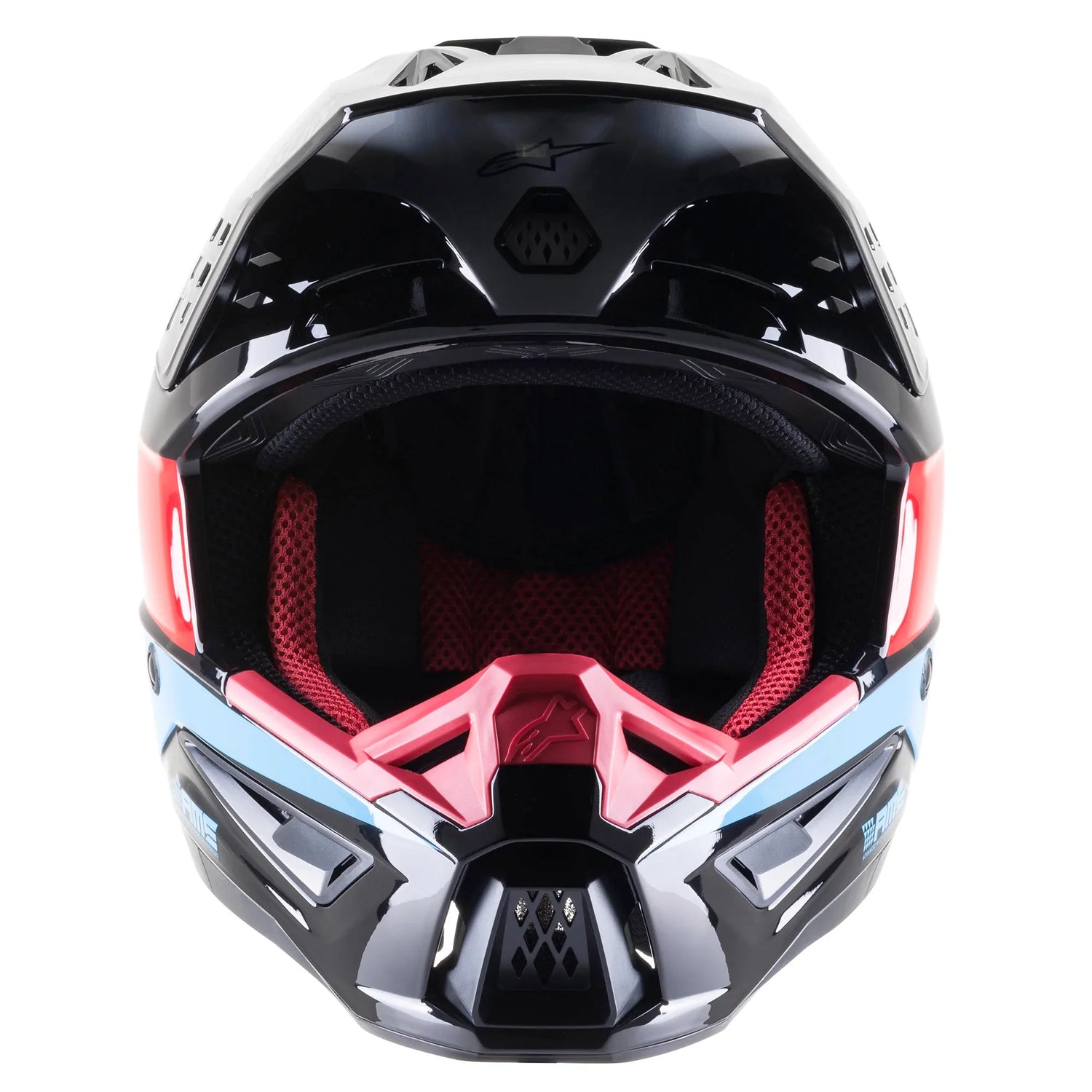 CASCO CROSS S-M5 BOND NEGRO ROJO AZUL ECE DOT