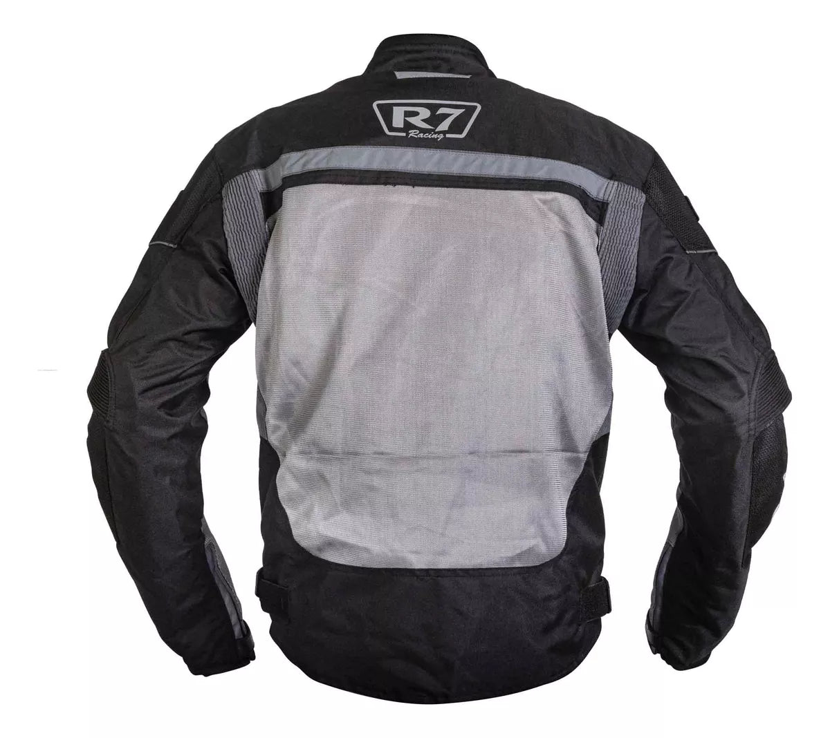 CHAMARRA DE MOTO R7 305 GRIS TEXTIL