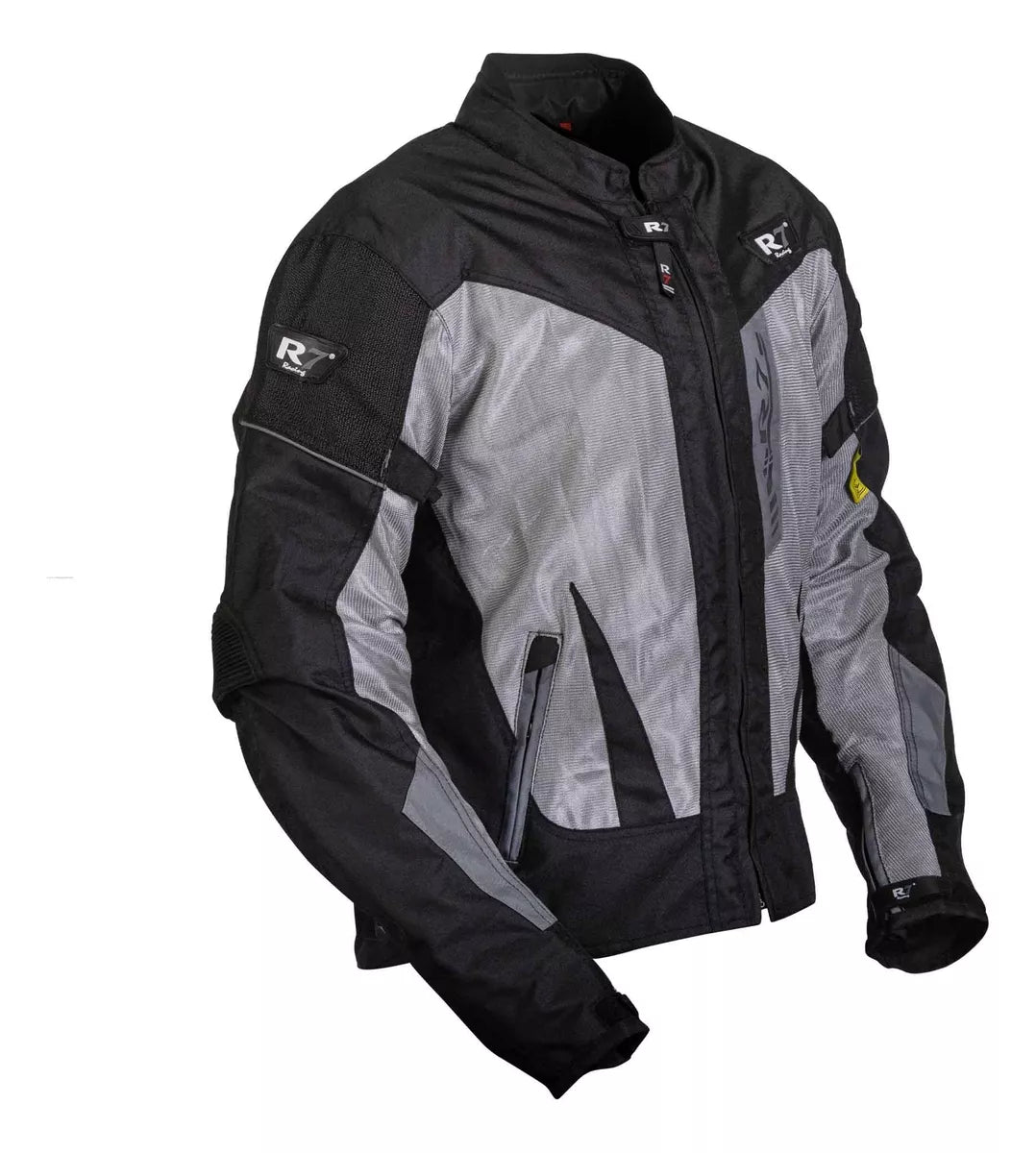 CHAMARRA DE MOTO R7 305 GRIS TEXTIL