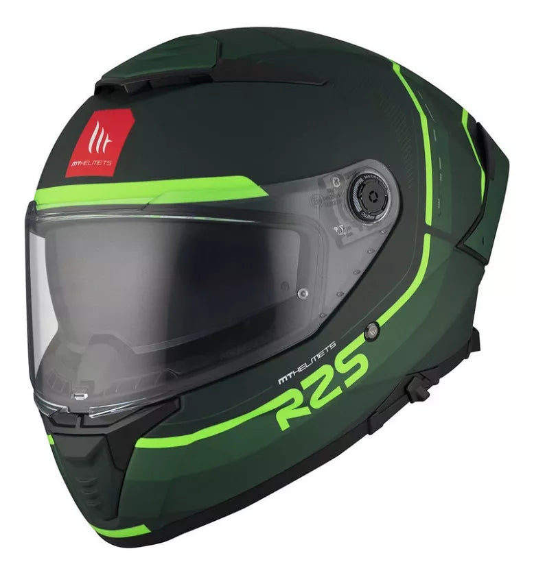 Casco Integral MT Thunder 4 R25 C6 Verde Fluo