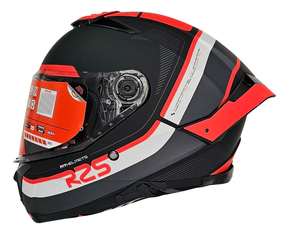 CASCO INTEGRAL MT THUNDER 4 R25 BS ROJO