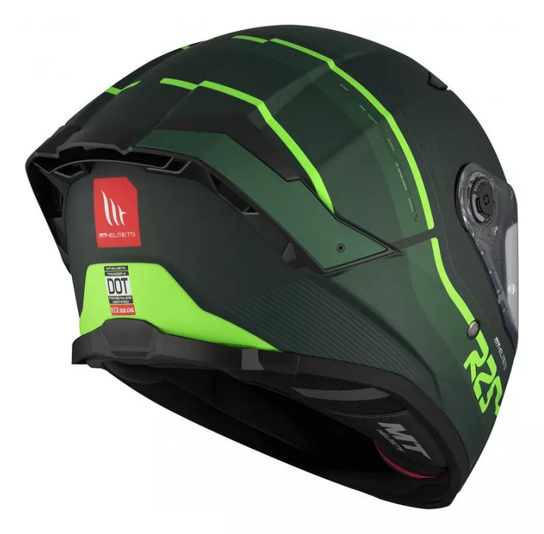 Casco Integral MT Thunder 4 R25 C6 Verde Fluo