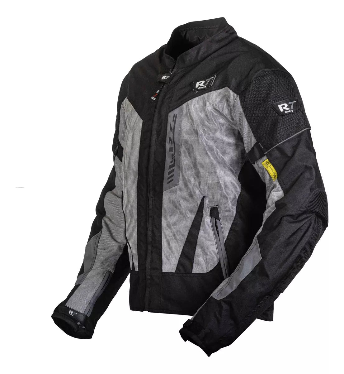 CHAMARRA DE MOTO R7 305 GRIS TEXTIL