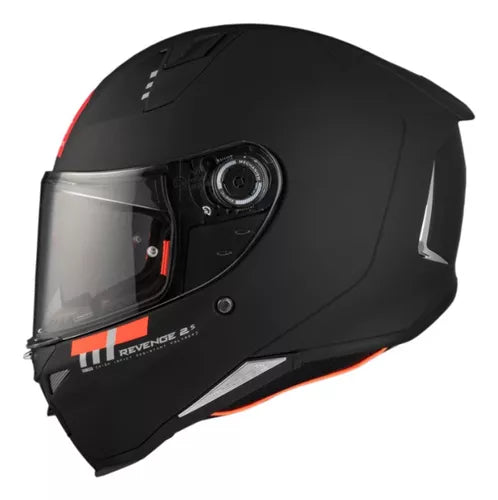 CASCO MT REVENGE 2S SOLID NEGRO MATE