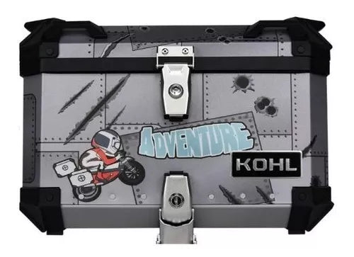 BAUL TRASERO MOTOCICLETA KOHL ALUMINIO ADVENTURE 50 LTS