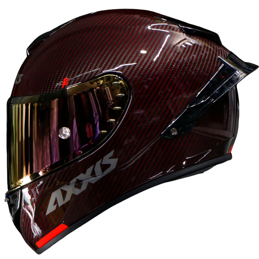 CASCO INTEGRAL AXXIS COBRA CARBON ROJO