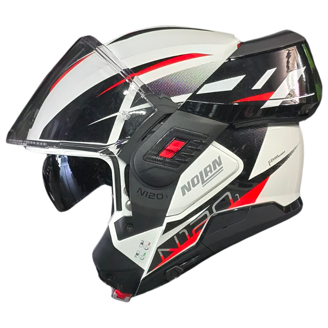 CASCO ABATIBLE NOLAN N120 1 NIGHTLIFE 27 BRILLO