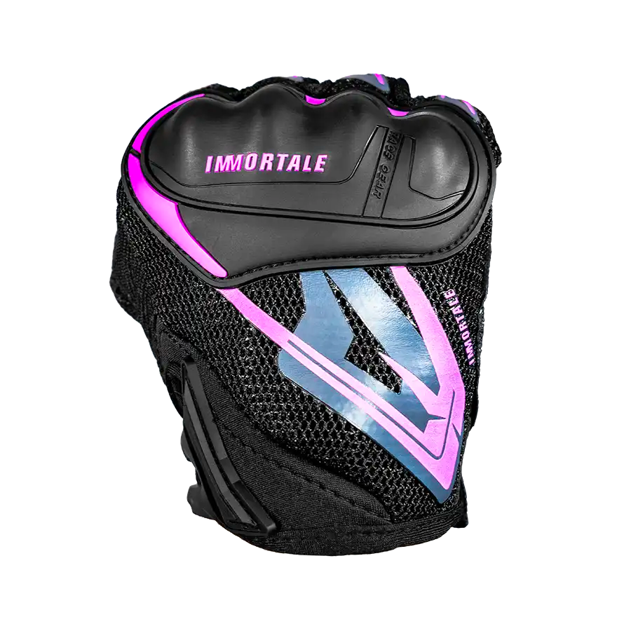 GUANTES IMMORTALE REBEL NEGRO VIOLETA