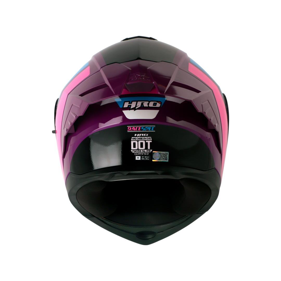 CASCO ABATIBLE HRO 3480 RACESPEC BRILLO