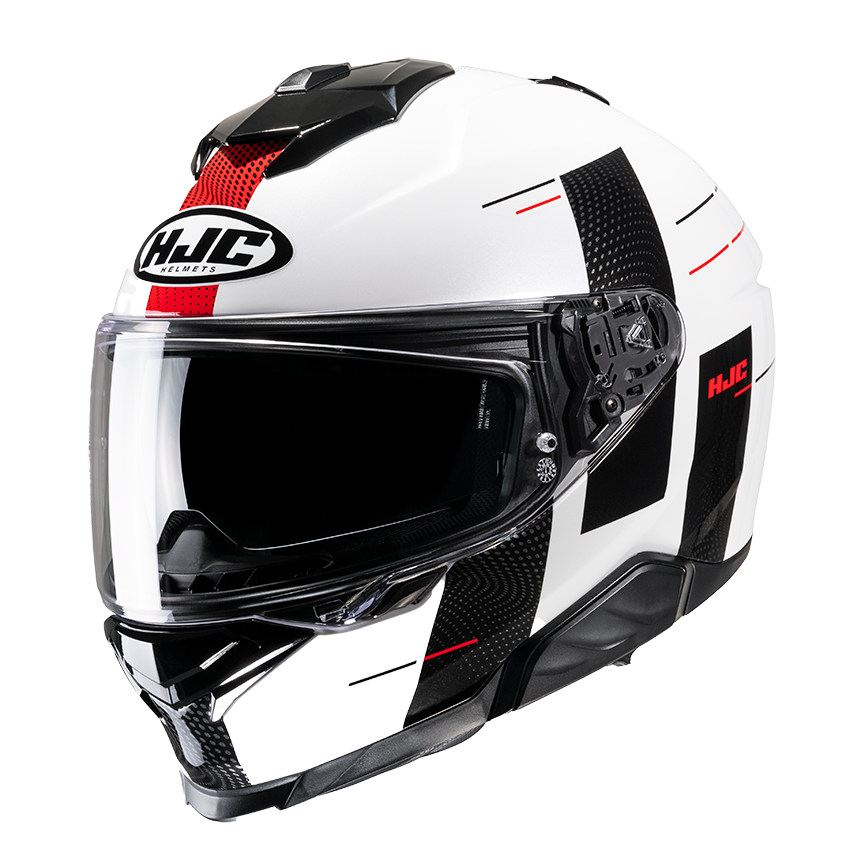 CASCO INTEGRAL HJC I71 PEKA MC1 BLANCO NEGRO