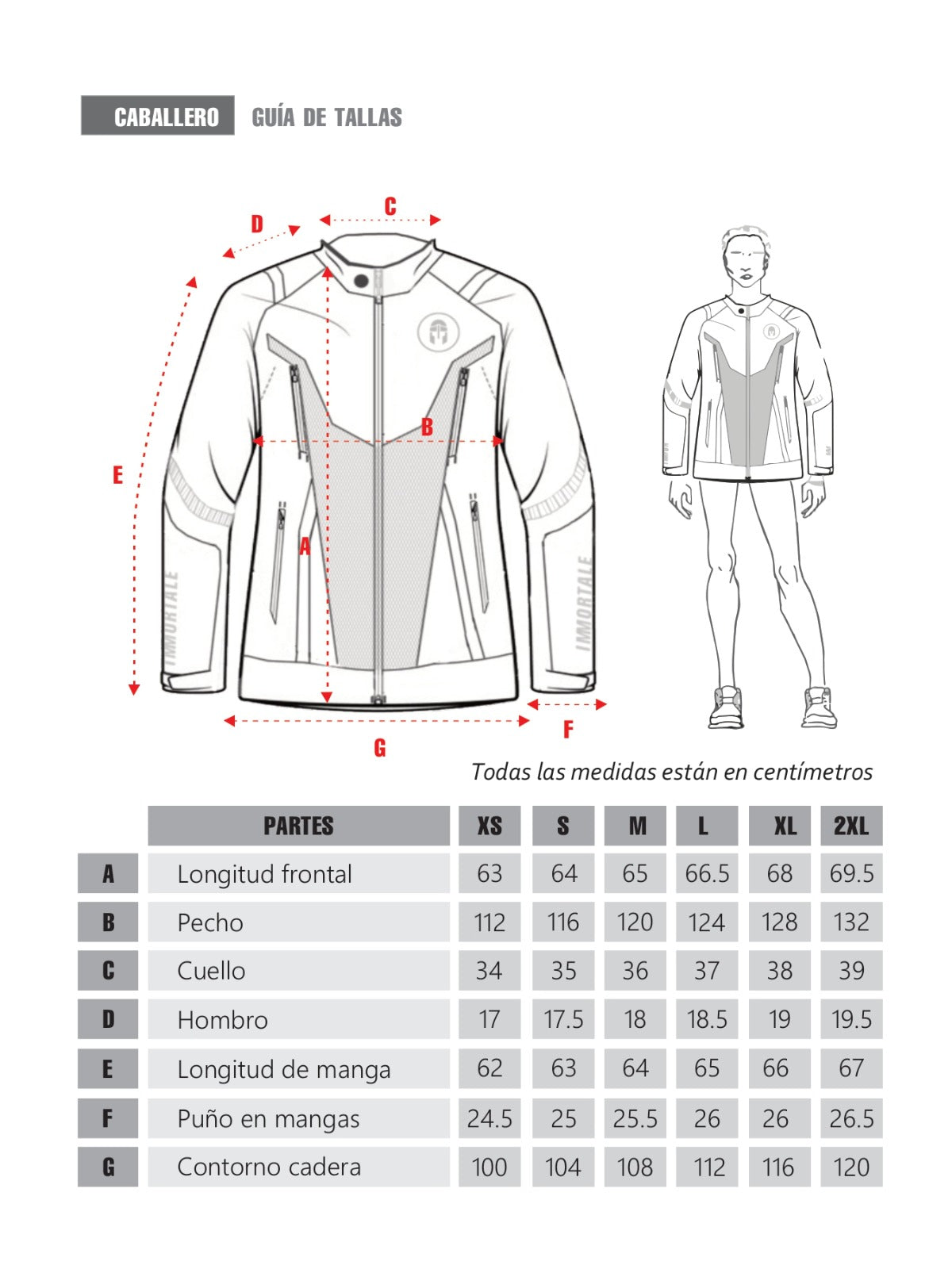 Chamarra con protecciones Immortale Urban Negro Gris