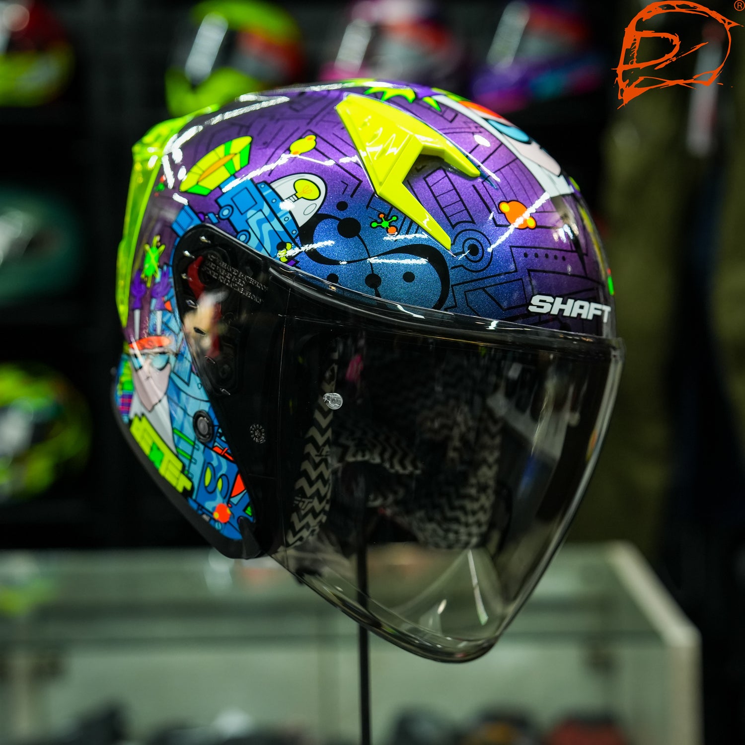 CASCO ABIERTO SHAFT SH-226 DEXTER CHAMALEON AZUL