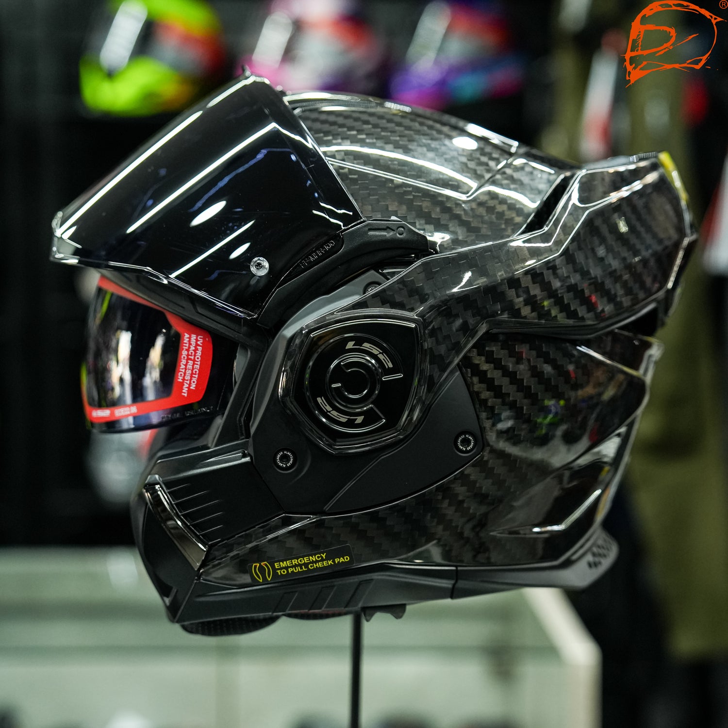 CASCO ABATIBLE LS2 ADVANT X SOLID CARBON FF901