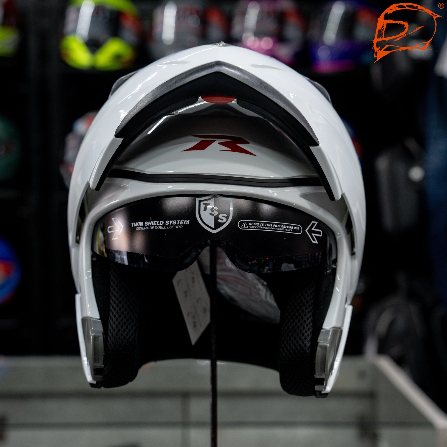 CASCO ABATIBLE RIDE TOUR EL SOLID BLANCO