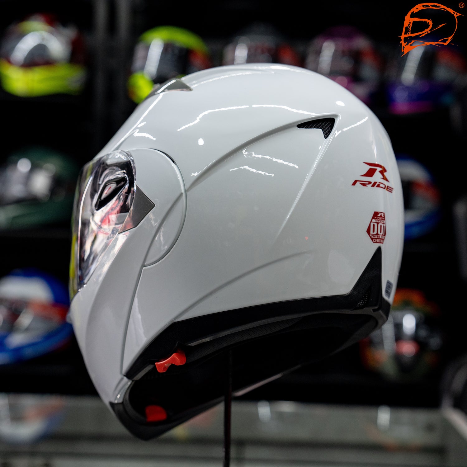 CASCO ABATIBLE RIDE TOUR EL SOLID BLANCO