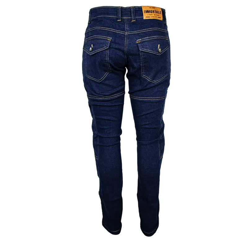 PANTALON CON PROTECCIONES PARA MUJER IMMORTALE MERA AZUL