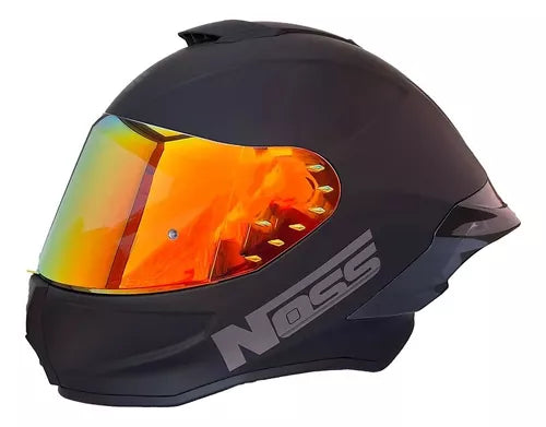 CASCO CERRADO NOSS NS 801 NEGRO MATE