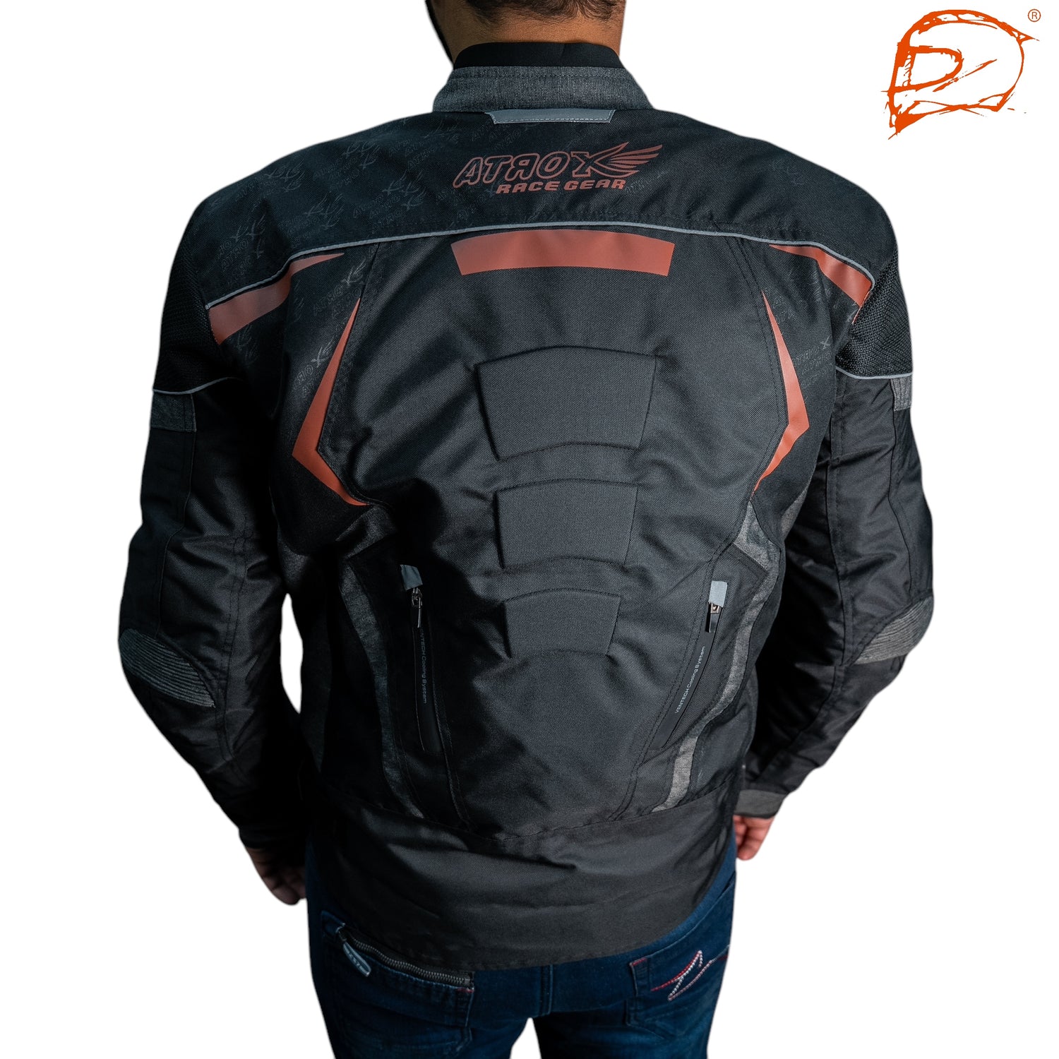 Chamarra Atrox CE- 2137 Cordura Cafe con Protecciones