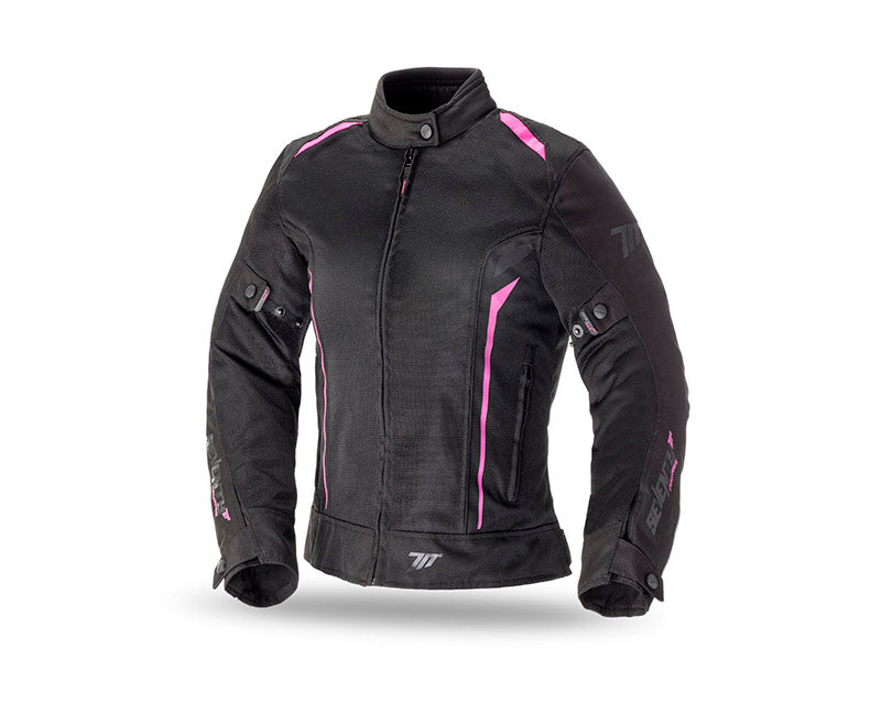 Chamarra Seventy Touring para dama SD-JT36 Negra Rosa