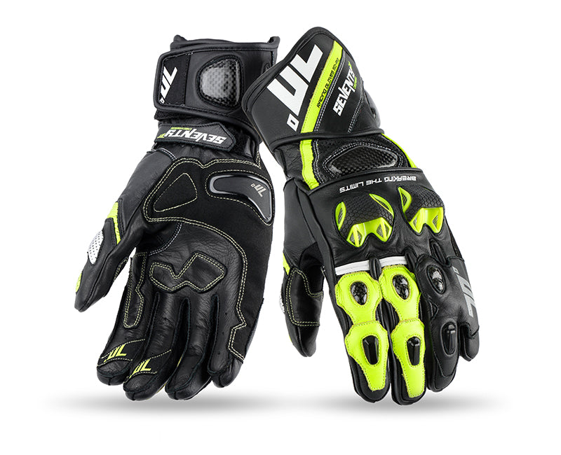 Guantes Seventy SD-R12 Racing Negro Amarillo