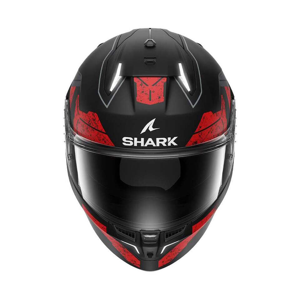 Casco Integral Shark con Luz Led  Skwal I3 Rhad Kur Rojo