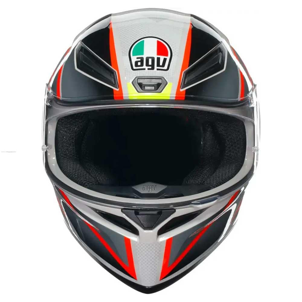 CASCO INTEGRAL AGV K-1 BLIPPER ROJO GRIS