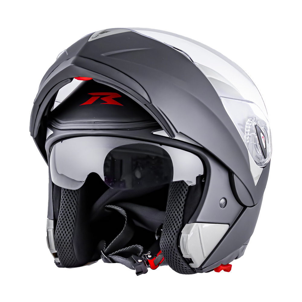 CASCO ABATIBLE RIDE TOUR EL SOLID NEGRO