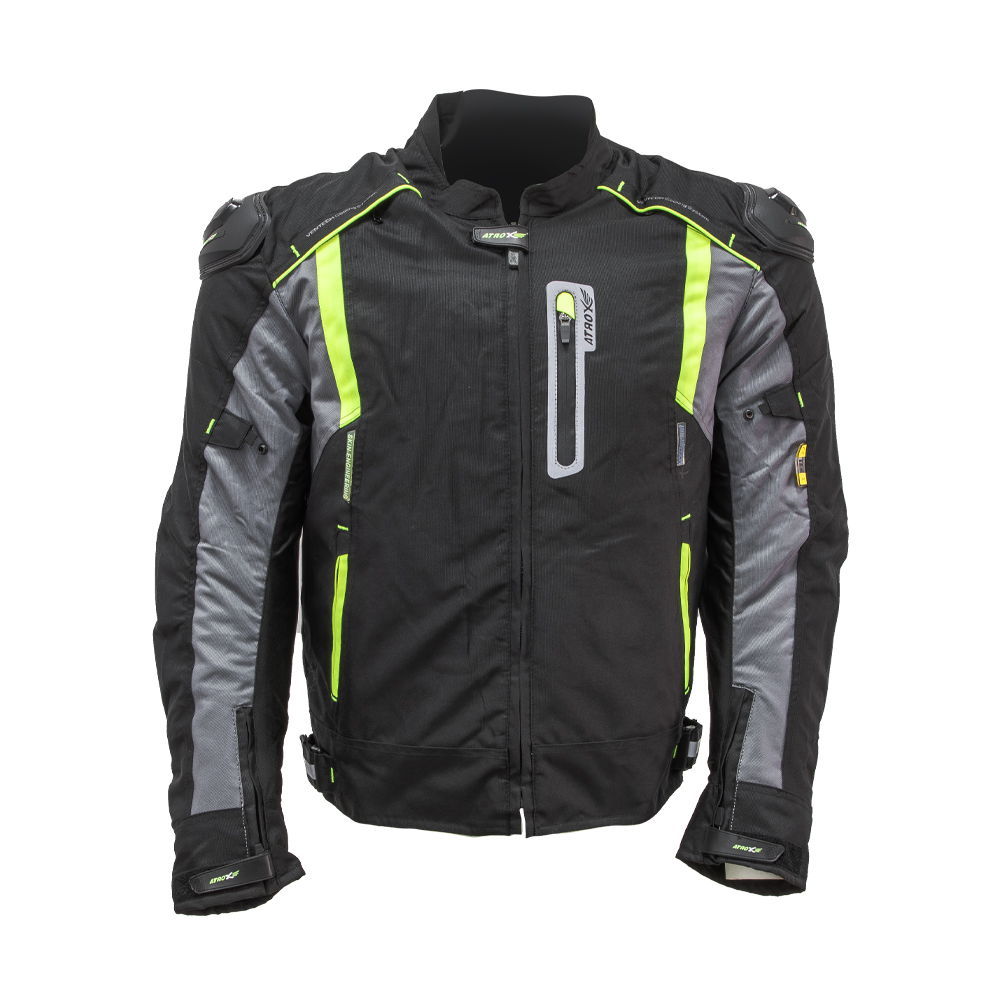 CHAMARRA ATROX CON PROTECCIONES AT-2128 CORDURA NEON