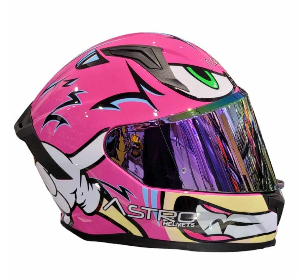 Casco 2025 integral rosa