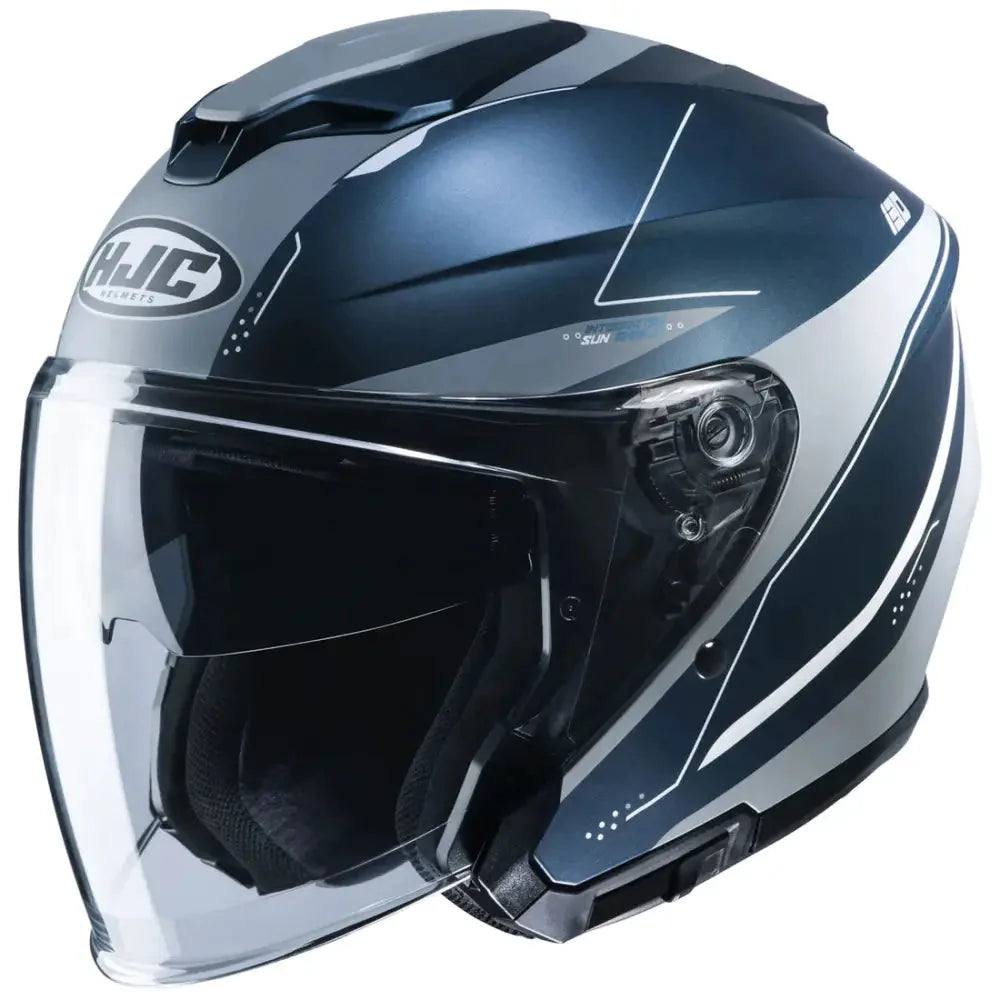 CASCO ABIERTO HJC I30 SLIGHT MC2SF AZUL GRIS