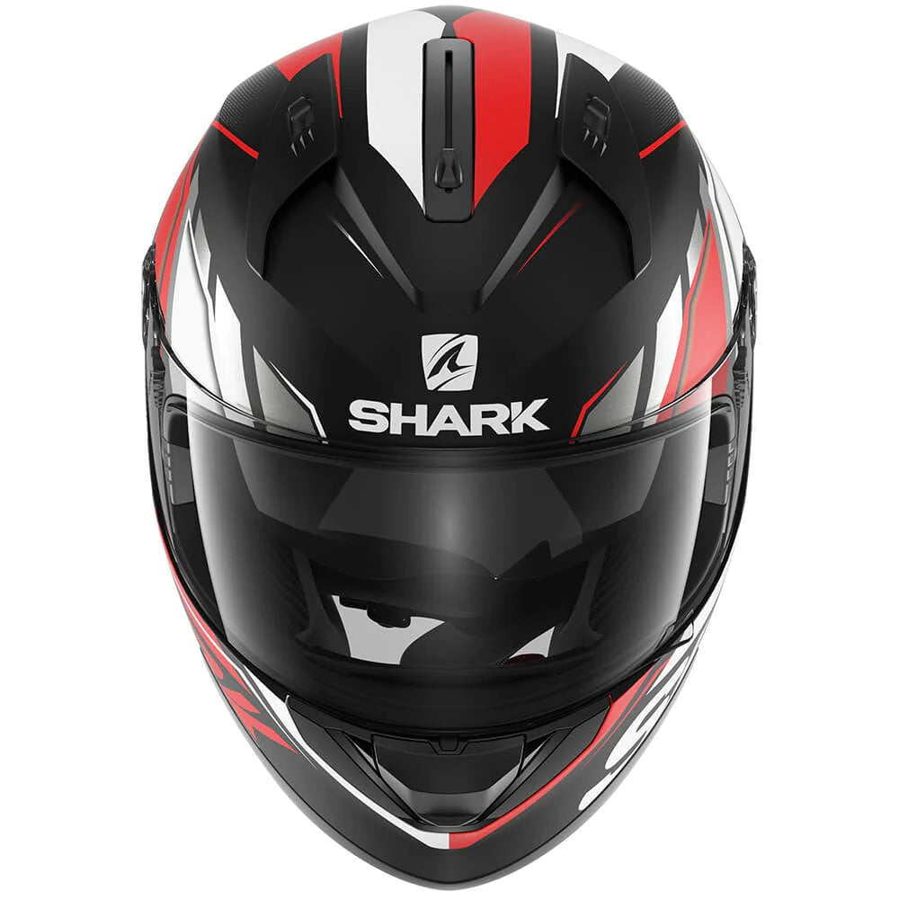 CASCO SHARK RIDILL 1.2 PHAZ Mat NEGRO ROJO