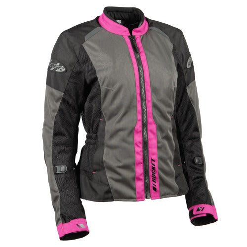 Chamarra Para Dama Joe Rocket Stratos Rosa Gris Negro