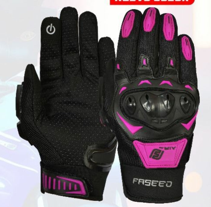 GUANTES FASEED AIR RIDER FGL 401 NEGRO ROSA