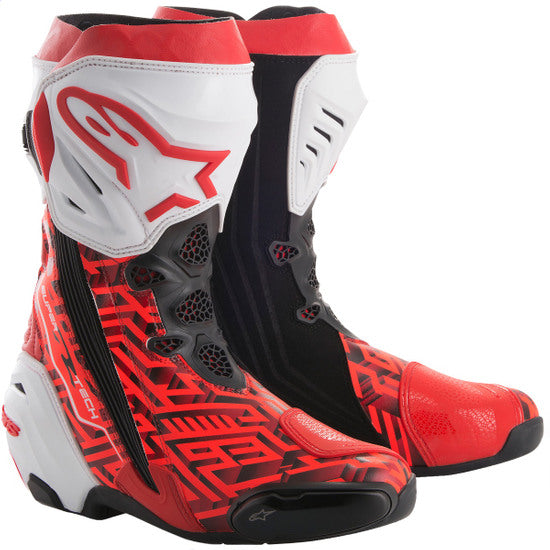 BOTAS ALPINESTARS SUPER TECH R ROJO BLANCO