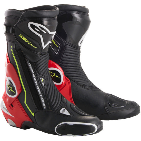 BOTAS ALPINESTARS SMX PLUS NEGRO ROJO FLUO