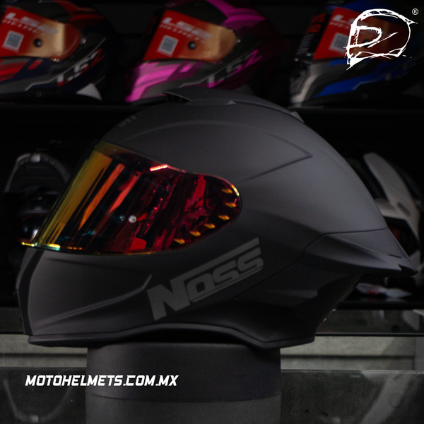 CASCO CERRADO NOSS NS 801 NEGRO MATE