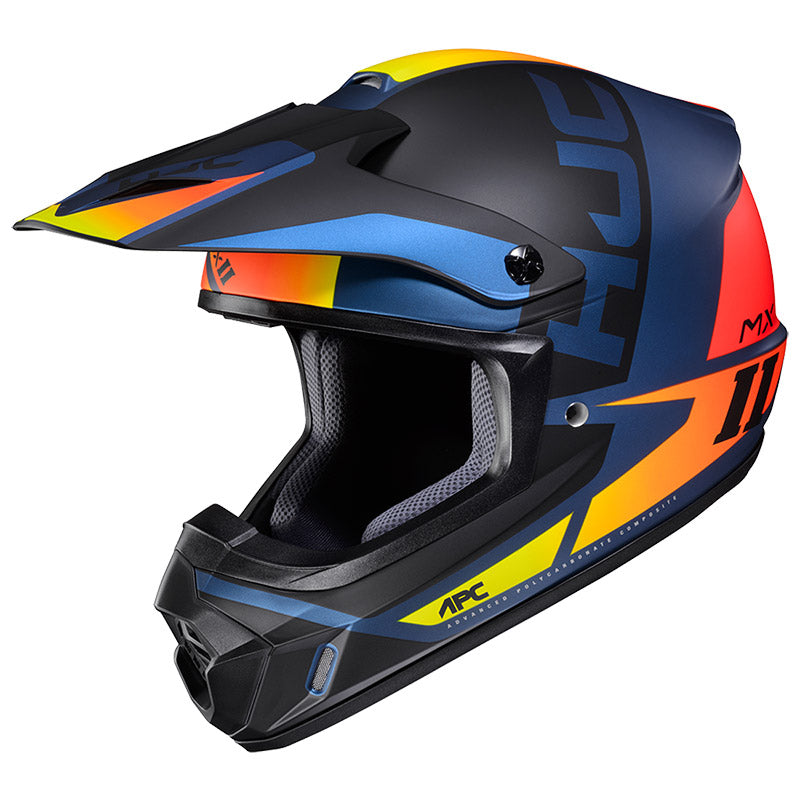 CASCO CROSS JUNIOR HJC CL-XY II CREED MC27SF NEGRO AZUL